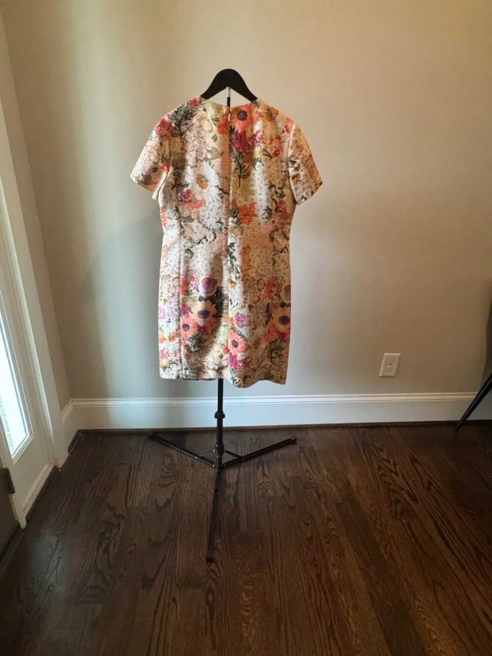 Tory Burch Peach Floral Mosaic Dress US Size 12 - Picture 5 of 12